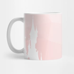 Paris Magic Castle Silhouette Geometric Millennial Pink Mug